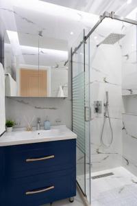 Et badeværelse på Paradise Dream Apartment in Vlora