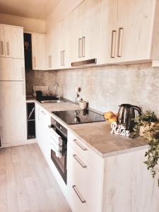 Η κουζίνα ή μικρή κουζίνα στο Mobile home Tinkara Drage