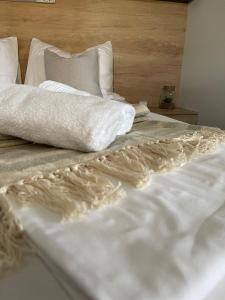Postel nebo postele na pokoji v ubytování Mobile Home Fran