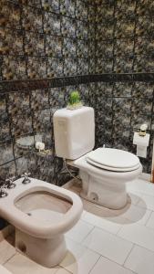 een badkamer met een toilet en een bidet bij El Condor Fueguino in Ushuaia