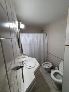 a bathroom with a toilet and a sink at Loft5 a solo 2 cuadras de la Costanera!!! in Corrientes