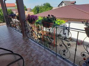 Balkón nebo terasa v ubytování Casa EliAndrei