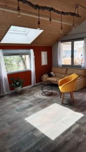 Gîte des Roches的休息区