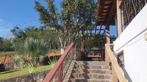 A balcony or terrace at Mirante Mineiro Pousada