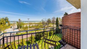 Balkón alebo terasa v ubytovaní Apartamenty Sun & Snow Traugutta Plaża