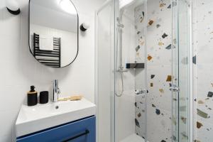Kúpeľňa v ubytovaní Zoliborz P&O Serviced Apartments + 37 fotografií
