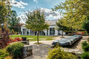 a house with a swimming pool in the yard at Old Litchfield, Washington CT in Washington