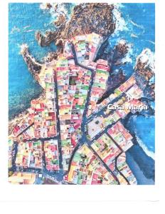 プエルト・デ・ラ・クルスにあるCasa Mariaの海辺の都市地図