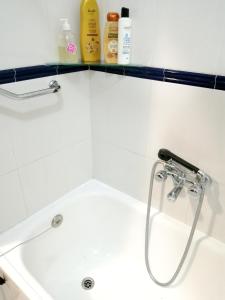a bathroom with a shower and a sink at 4 bedrooms appartement at Bueu in Bueu