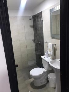 Koupelna v ubytování Hotel Tayromar