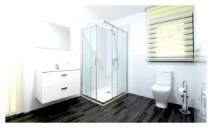 Et badeværelse på Elegant Villa in Outes with Pool + 14 billeder