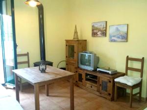Televízia a/alebo spoločenská miestnosť v ubytovaní Charming apartment with mountain view in Jabuguillo, 70 m²