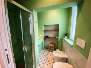 Koupelna v ubytování Taffetà b&b