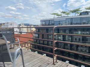 En balkong eller terrasse på Apartmán Kaiser