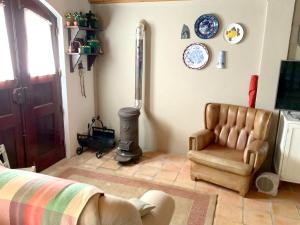 Χώρος καθιστικού στο Charming villa in Casais de São Brás