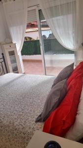 Postel nebo postele na pokoji v ubytování Fantástico apartamento con piscina en Tossa de Mar