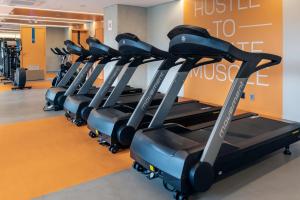 Fitness centrum a/nebo fitness zařízení v ubytování Intercity Tatuapé
