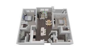 Půdorys ubytování Designer Apt with Jacuzzi, Pool & Mountain Views