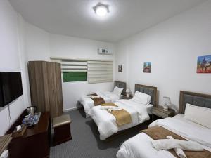 Postel nebo postele na pokoji v ubytování Petra Pass Hostel