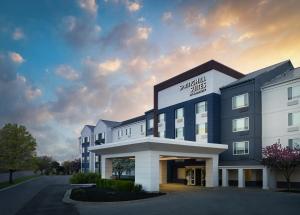 a rendering of the front of a hotel at SpringHill Suites Kansas City Overland Park in Overland Park
