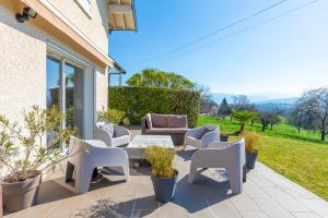 Χώρος καθιστικού στο Villa proche Annecy