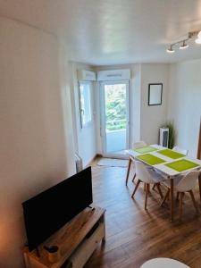 Telewizja i/lub zestaw kina domowego w obiekcie Appartement Cosy Joué-Les-Tours