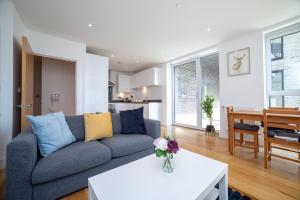 Posezení v ubytování La Creme 1 bed Apartment - Canning Town