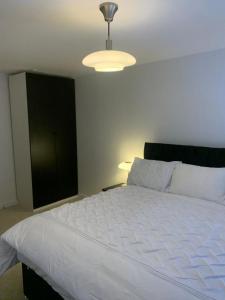 Postel nebo postele na pokoji v ubytování Brand New Posh 1 Bed Lakeside Flat No parties No Events