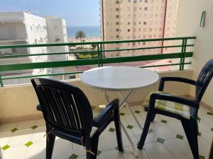 Balkon lub taras w obiekcie Apartamento en segunda linea en playa de Gandia