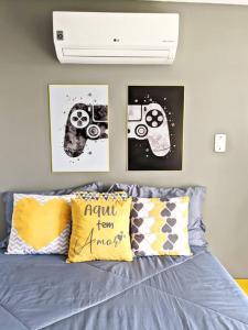 Postel nebo postele na pokoji v ubytování Tiny House Paraiso Minicasas Com Hidromassagem