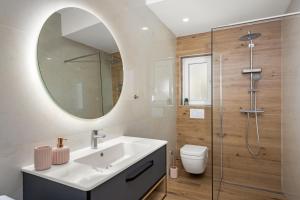 Koupelna v ubytování Luxury apartments Lotus&Lovor
