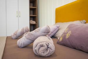 Postel nebo postele na pokoji v ubytování Luxury apartments Lotus&Lovor