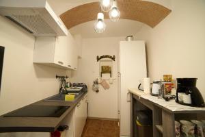 Кухня или мини-кухня в Downtown secret apartment
