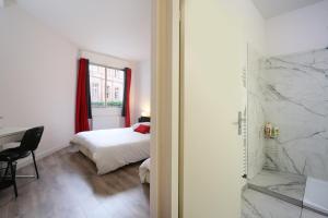 Postel nebo postele na pokoji v ubytování Toulouse Saint Georges, SG1, Apt T3, 2 chambres PK