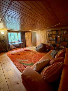 Postel nebo postele na pokoji v ubytování Sheshory Chalet