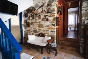 A seating area at Villa Mavrianos