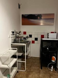 A cozinha ou kitchenette de Clown and Bard Hostel