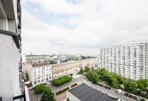 Výhľad na mesto Varšava alebo výhľad na mesto priamo z apartmánu