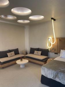 Posteľ alebo postele v izbe v ubytovaní Brilliance of Mykonos