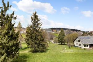 an open field with trees and a house at Isabell in Schonwald im Schwarzwald