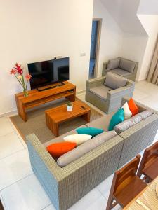 TV a/nebo společenská místnost v ubytování Nautilus Apartments