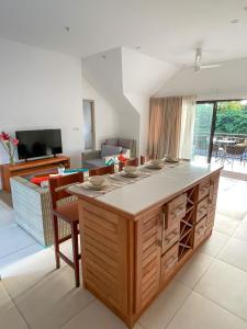 Kuchyň nebo kuchyňský kout v ubytování Nautilus Apartments