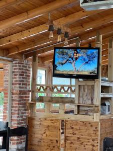 TV a/nebo společenská místnost v ubytování Hotel Arsenal