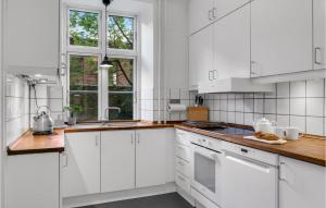 Kuchyň nebo kuchyňský kout v ubytování Nice Apartment In København Ø With Wifi