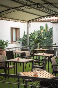 Κήπος έξω από το Hotel Domomea