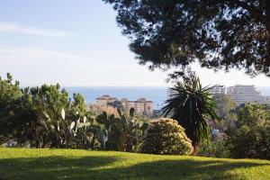 ベナルマデナにあるPrecioso apartamento Benalmadena!!!の植物公園からの海の景色