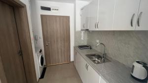 Kuchyň nebo kuchyňský kout v ubytování Апартаменты Villa Astoria 5 - Elenite