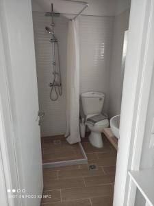 Koupelna v ubytování Vetti Rooms