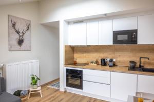 Кухня или мини-кухня в Gîte Le Haut des Vannes
