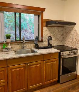 A kitchen or kitchenette at Ruby Lake Resort